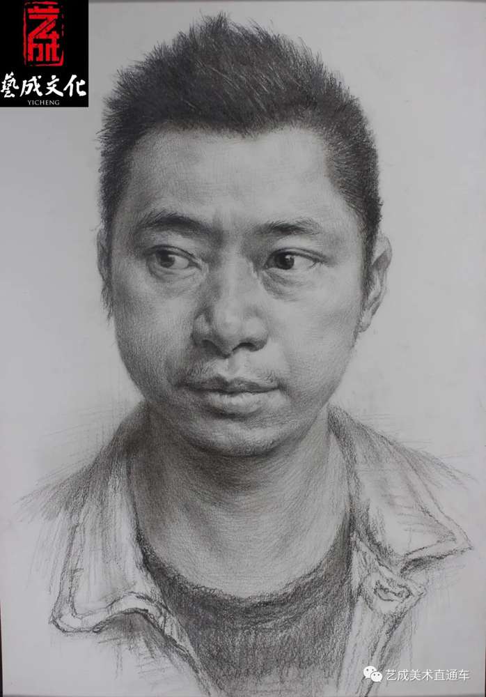 廣州美術高考班帶大家看看2021屆廣東藝成二模素描高分卷,12