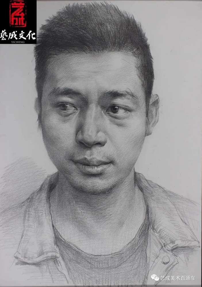 廣州美術高考班帶大家看看2021屆廣東藝成二模素描高分卷,15