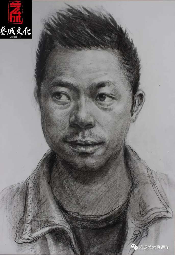 廣州美術高考班帶大家看看2021屆廣東藝成二模素描高分卷,73