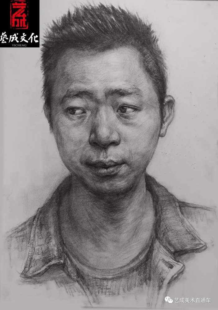 廣州美術高考班帶大家看看2021屆廣東藝成二模素描高分卷,29