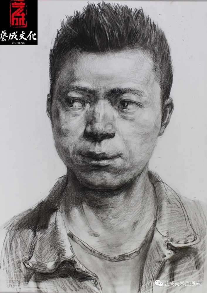 廣州美術高考班帶大家看看2021屆廣東藝成二模素描高分卷,77