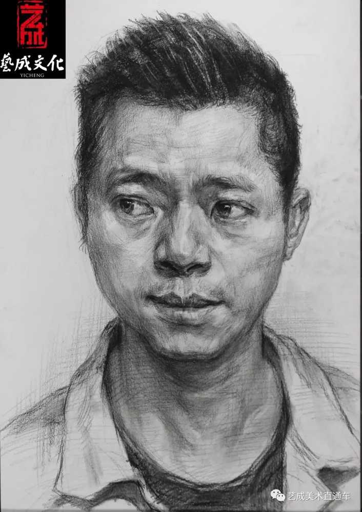 廣州美術高考班帶大家看看2021屆廣東藝成二模素描高分卷,48