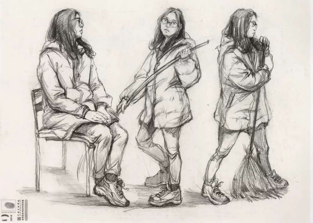 廣州十大畫室?guī)湍憔x了30幅中國美院往年速寫高分卷,03