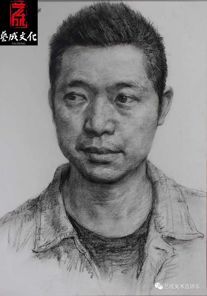 廣州美術高考班帶大家看看2021屆廣東藝成二模素描高分卷,09