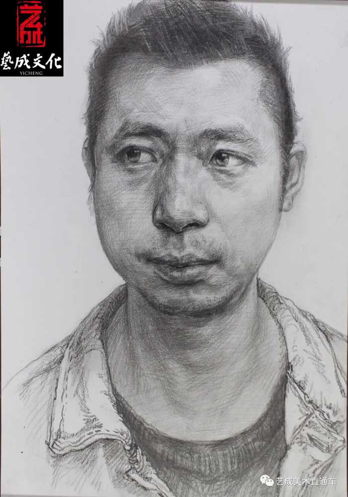 廣州美術高考班帶大家看看2021屆廣東藝成二模素描高分卷,41