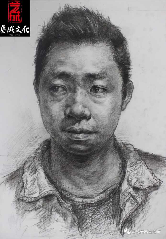 廣州美術高考班帶大家看看2021屆廣東藝成二模素描高分卷,51