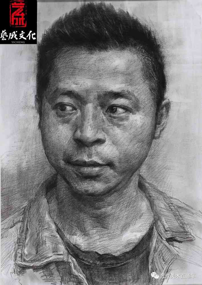 廣州美術高考班帶大家看看2021屆廣東藝成二模素描高分卷,07