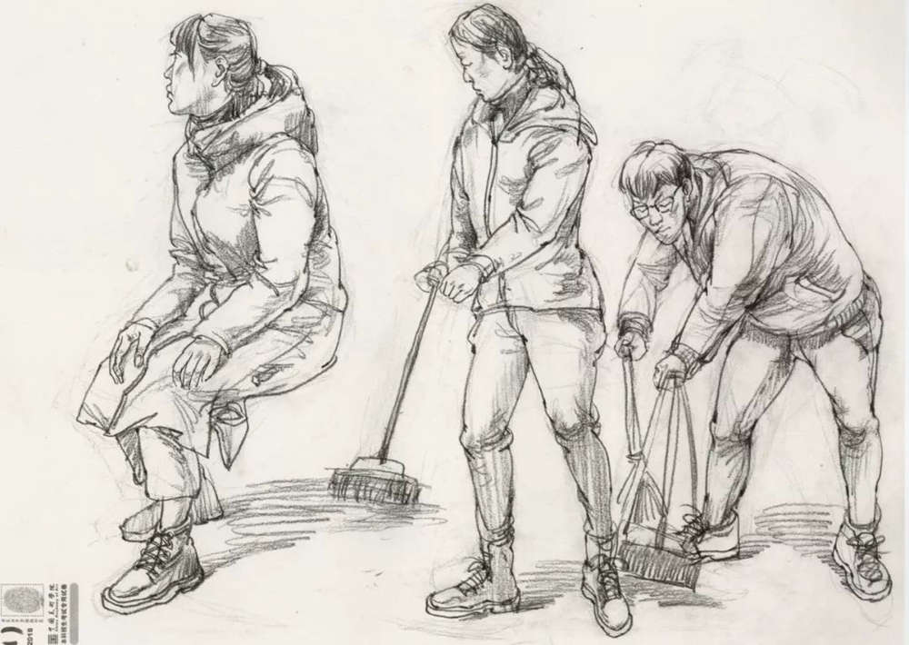 廣州十大畫室?guī)湍憔x了30幅中國美院往年速寫高分卷,24