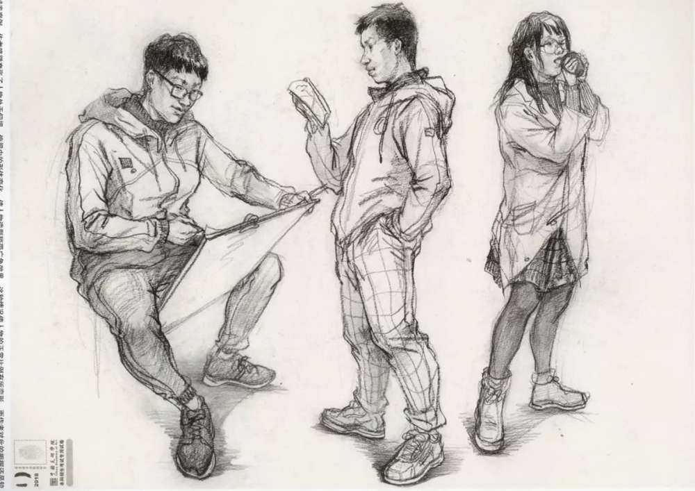 廣州十大畫室?guī)湍憔x了30幅中國美院往年速寫高分卷,26