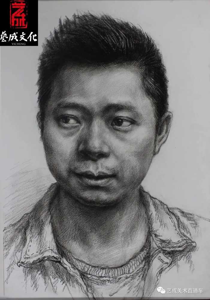 廣州美術高考班帶大家看看2021屆廣東藝成二模素描高分卷,36