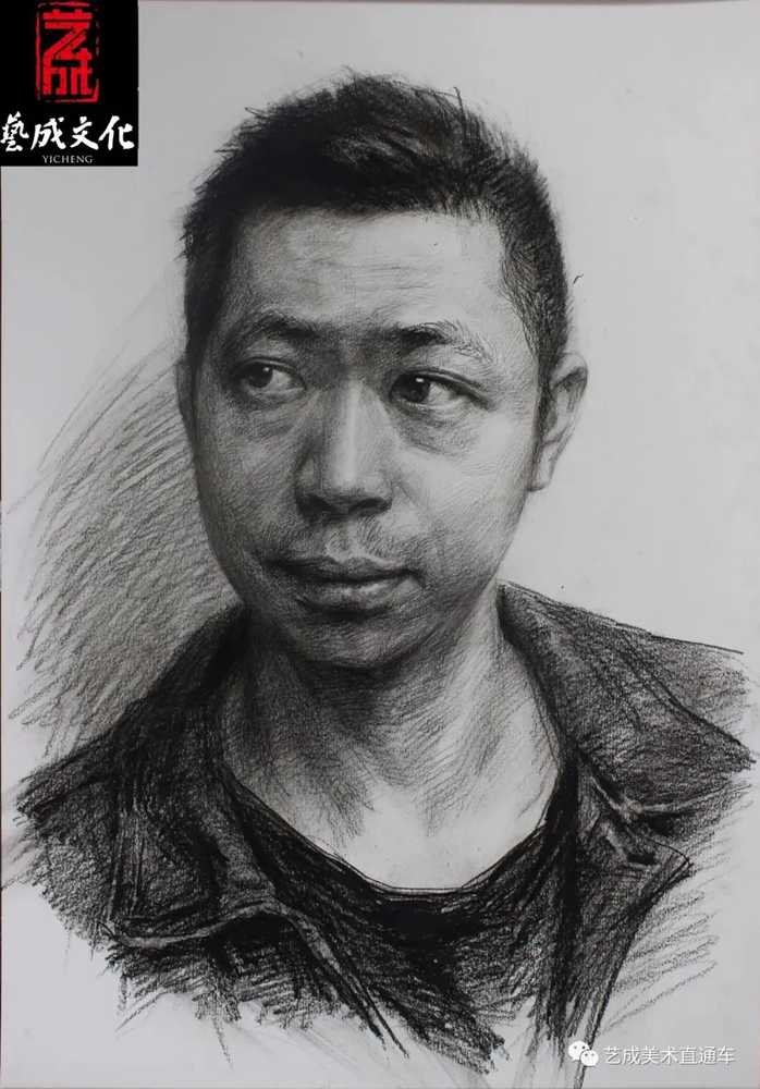 廣州美術高考班帶大家看看2021屆廣東藝成二模素描高分卷,43