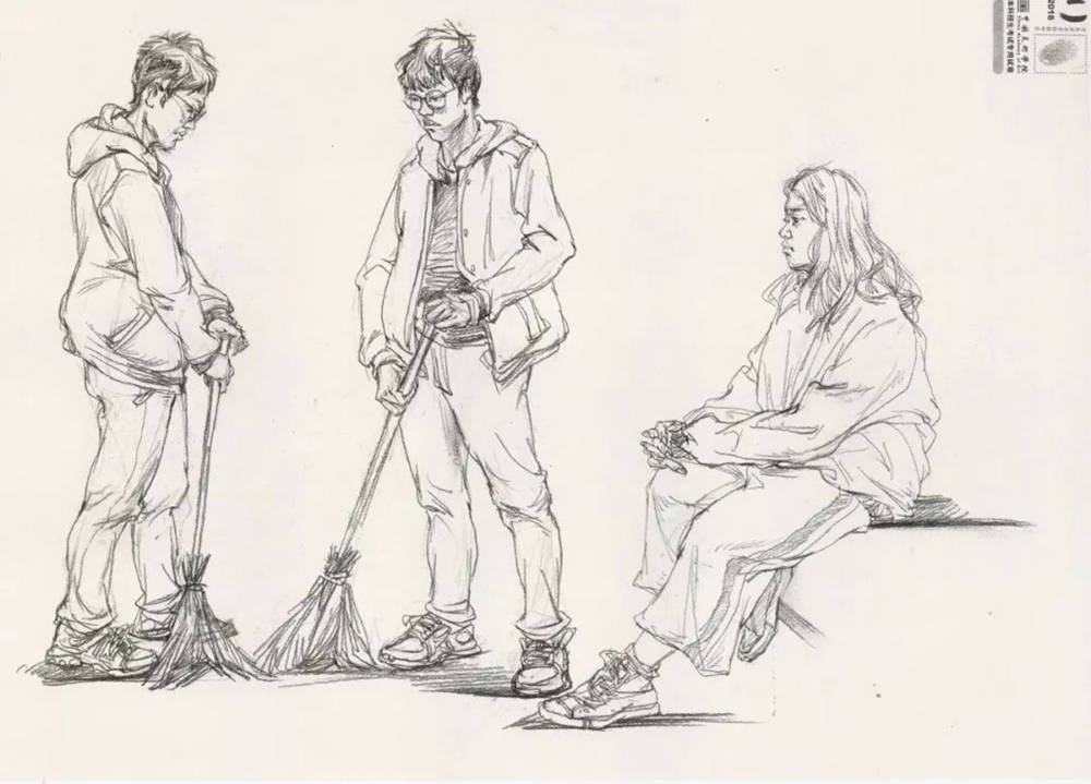 廣州十大畫室?guī)湍憔x了30幅中國美院往年速寫高分卷,13