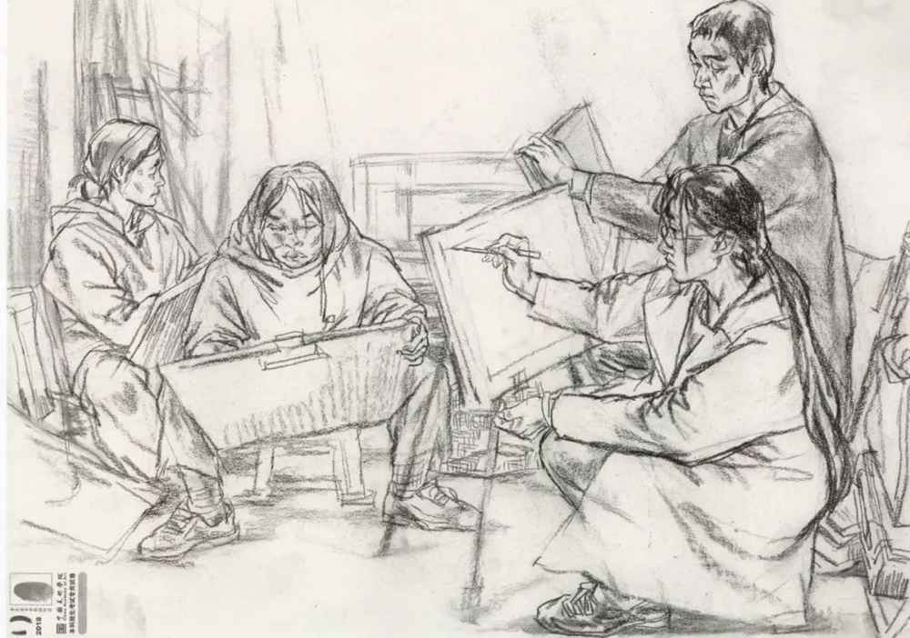 廣州美術(shù)高考班給咱精選了33幅中國美院往年速寫高分卷,12