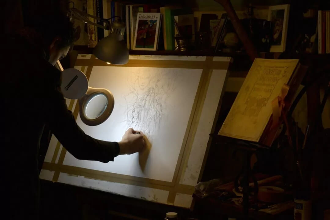 用黃金當(dāng)畫料的土豪畫家，你見過嗎？廣州畫室小圍帶你見識見識！圖十