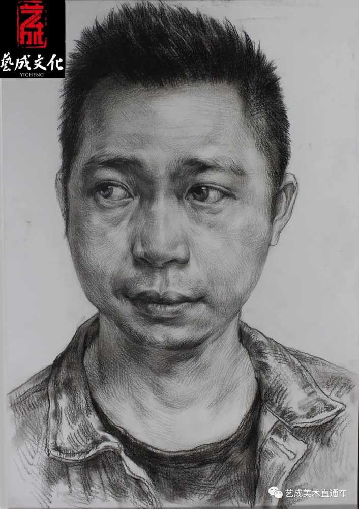 廣州美術高考班帶大家看看2021屆廣東藝成二模素描高分卷,31