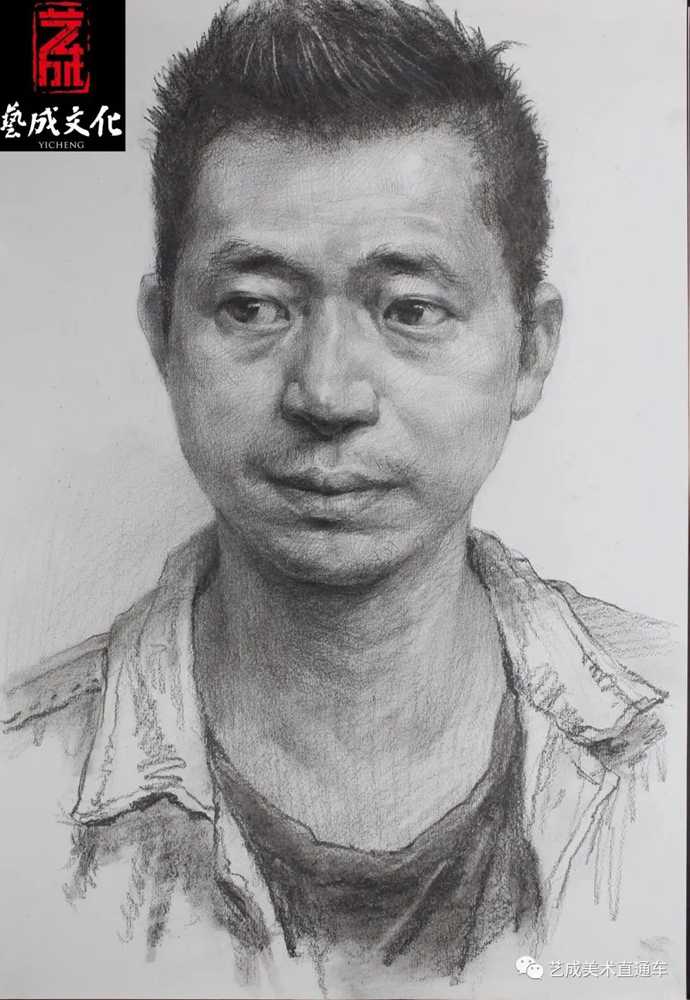 廣州美術高考班帶大家看看2021屆廣東藝成二模素描高分卷,23