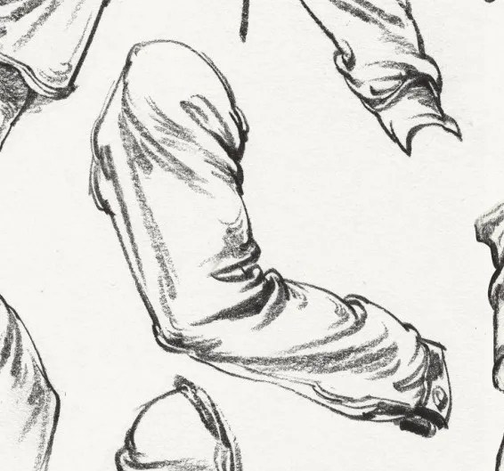 看完廣州美術(shù)高考班整理的這篇,就不會(huì)再說你不會(huì)畫速寫衣褶了,10