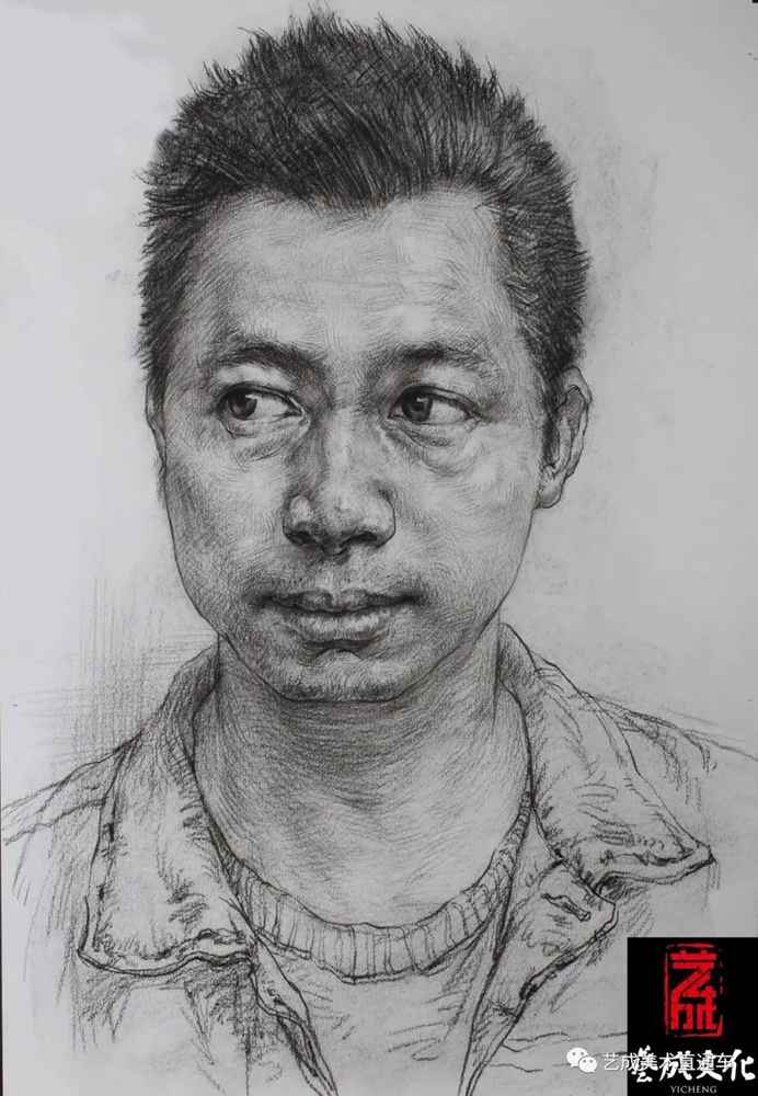 廣州美術高考班帶大家看看2021屆廣東藝成二模素描高分卷,21