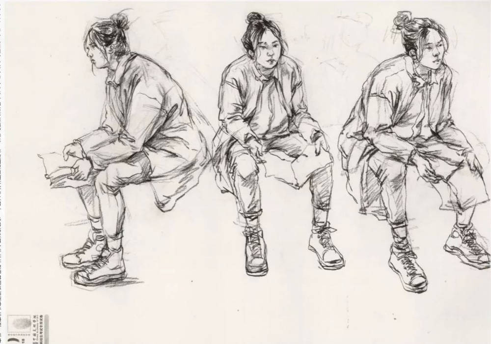 廣州十大畫室?guī)湍憔x了30幅中國美院往年速寫高分卷,28