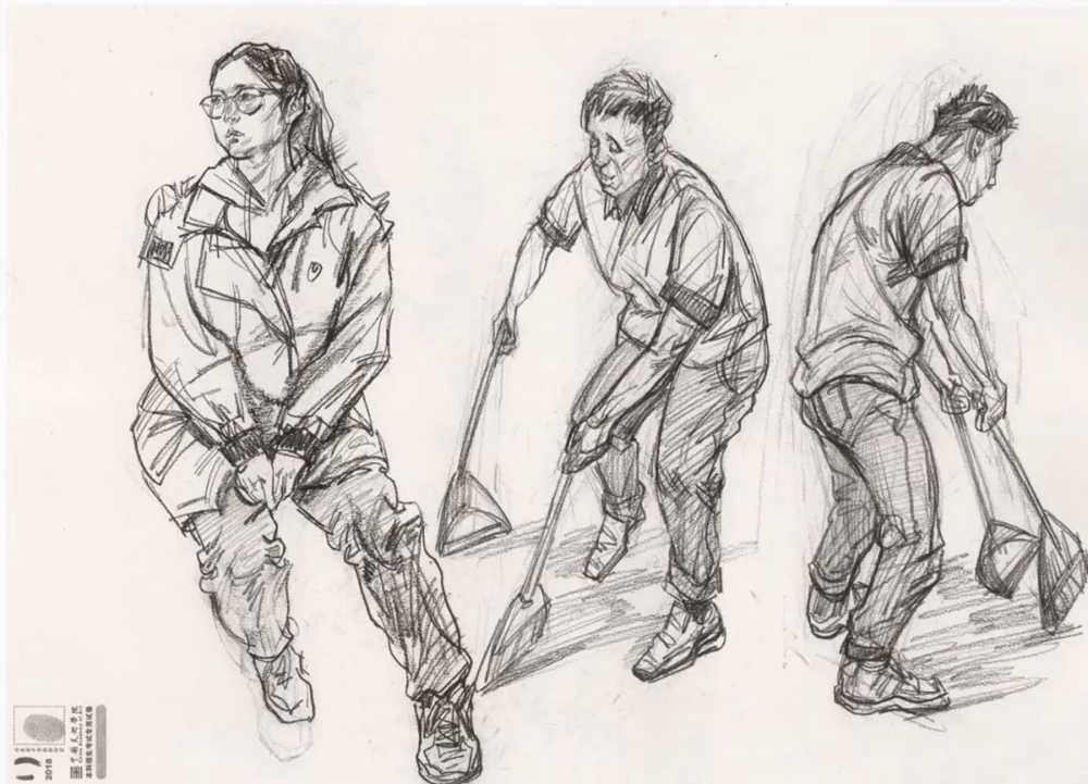 廣州十大畫室?guī)湍憔x了30幅中國美院往年速寫高分卷,31