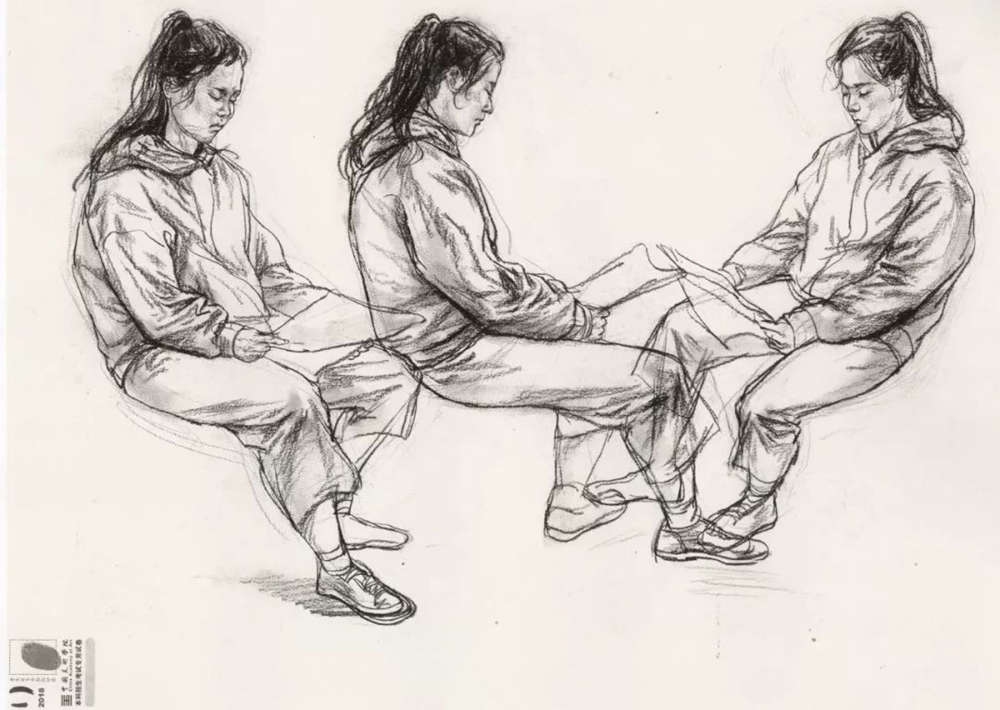 廣州十大畫室?guī)湍憔x了30幅中國美院往年速寫高分卷,14