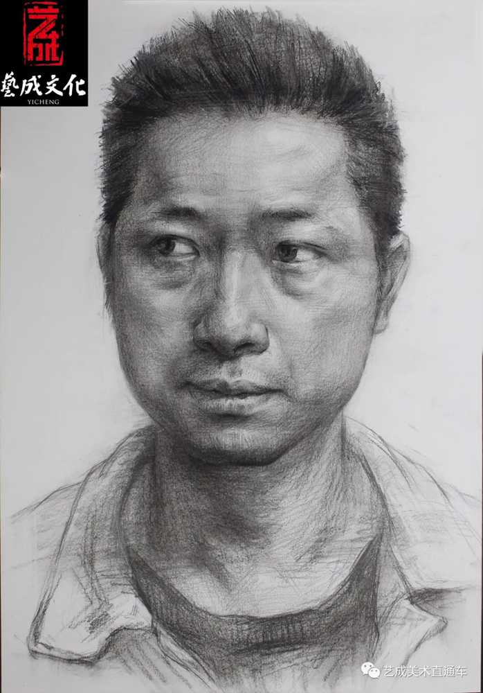 廣州美術高考班帶大家看看2021屆廣東藝成二模素描高分卷,02