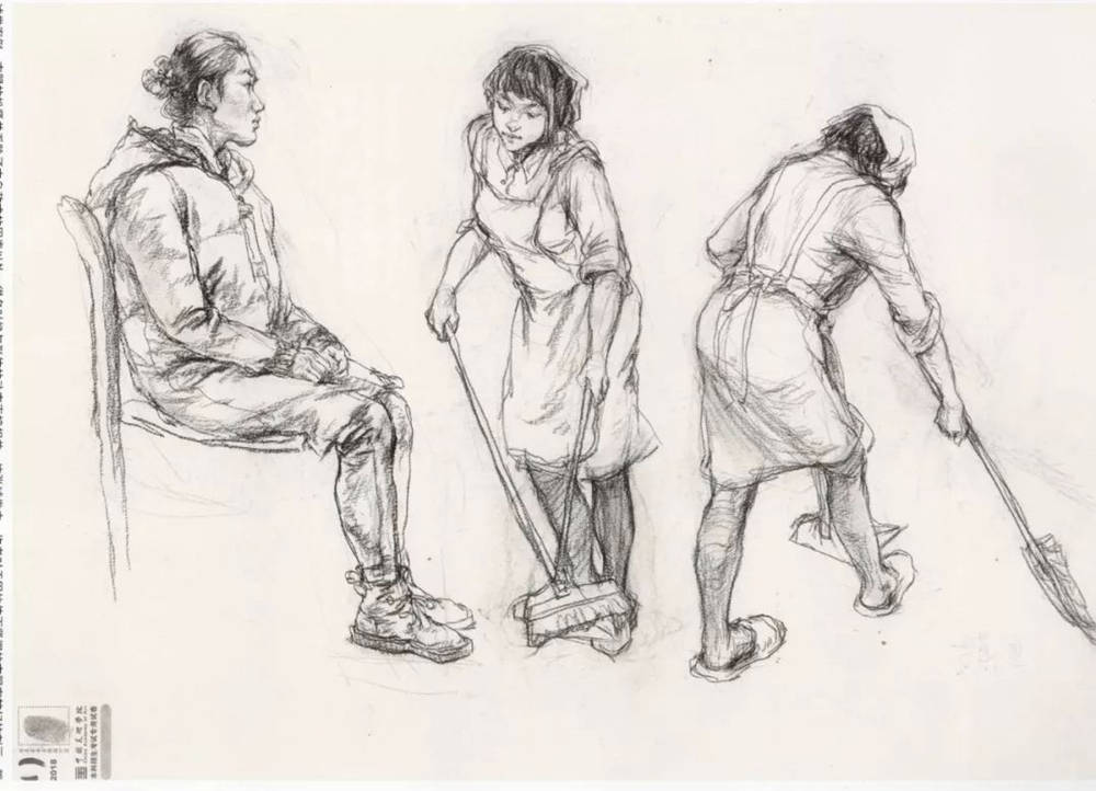 廣州十大畫室?guī)湍憔x了30幅中國美院往年速寫高分卷,16