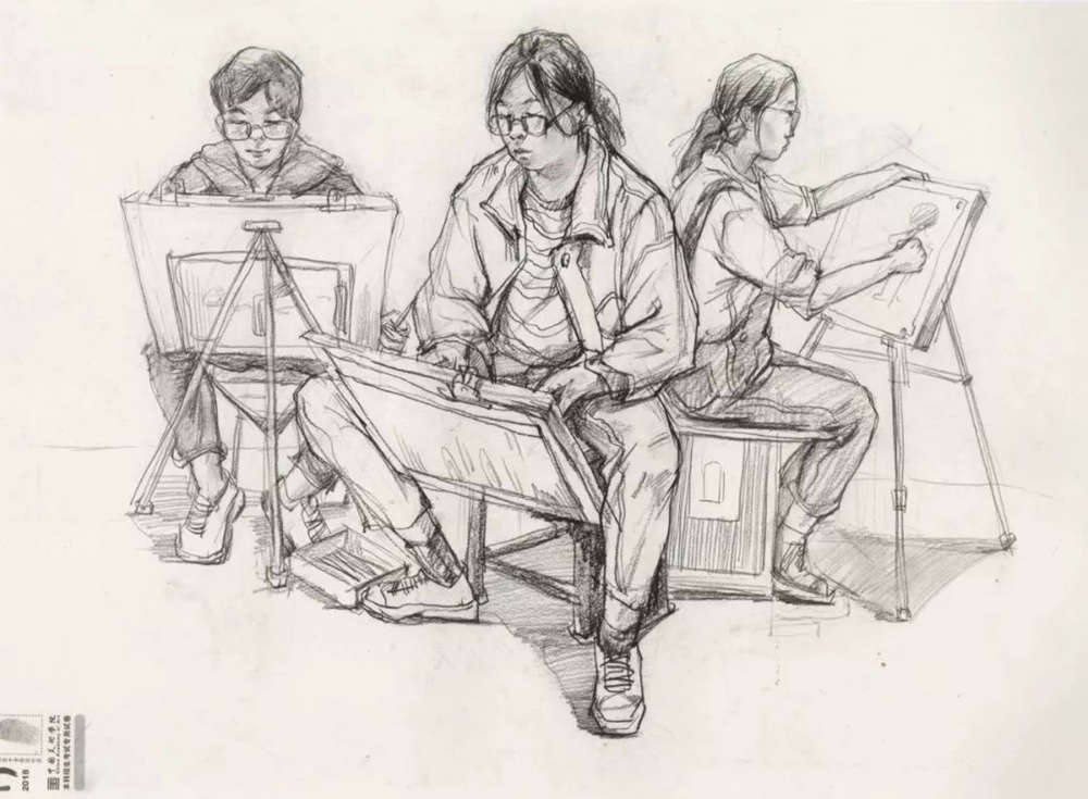 廣州十大畫室?guī)湍憔x了30幅中國美院往年速寫高分卷,06
