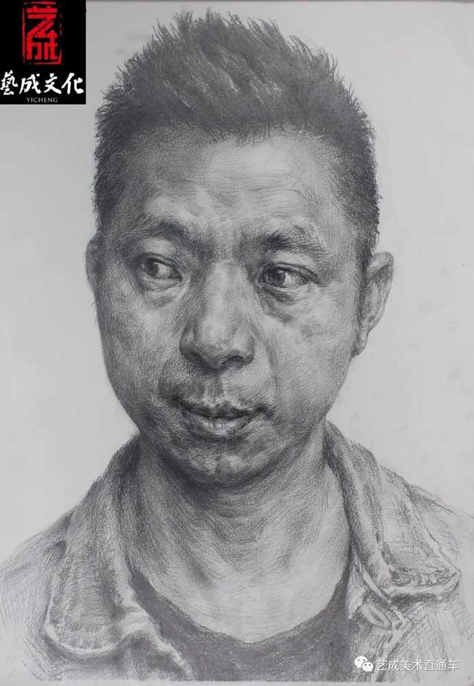 廣州美術高考班帶大家看看2021屆廣東藝成二模素描高分卷,44