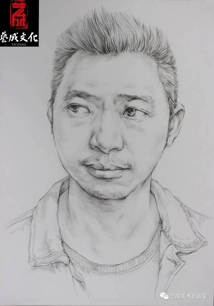 廣州美術高考班帶大家看看2021屆廣東藝成二模素描高分卷,57