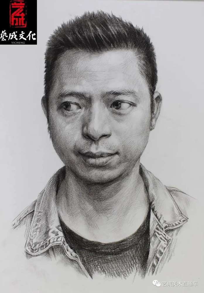 廣州美術高考班帶大家看看2021屆廣東藝成二模素描高分卷,42