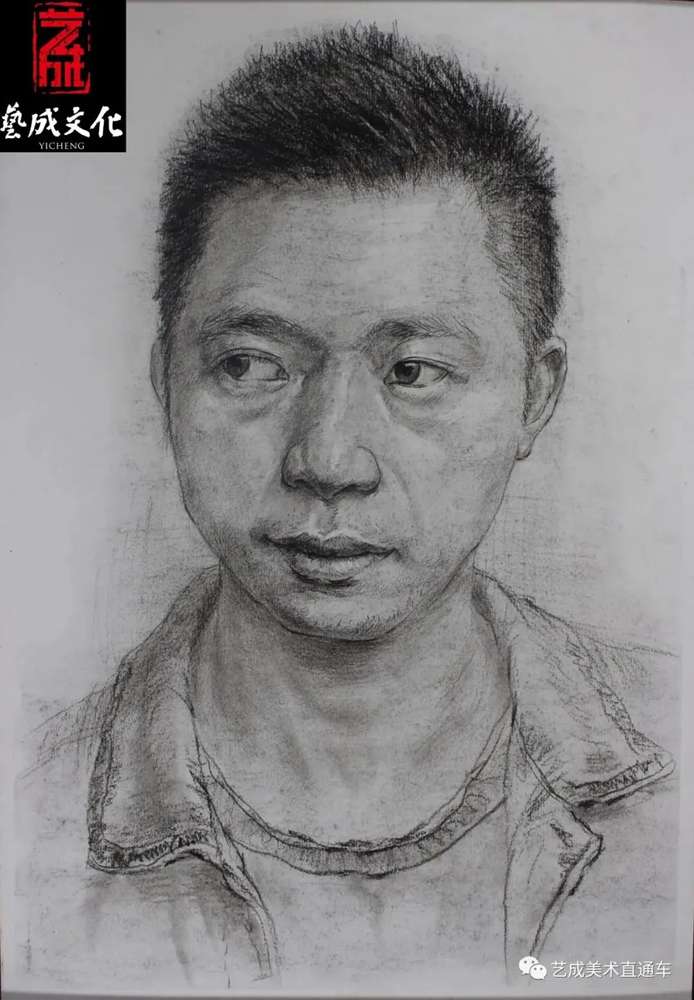 廣州美術高考班帶大家看看2021屆廣東藝成二模素描高分卷,20