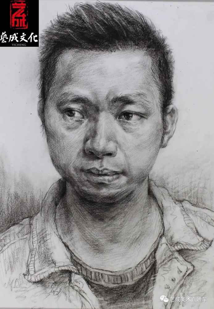 廣州美術高考班帶大家看看2021屆廣東藝成二模素描高分卷,47