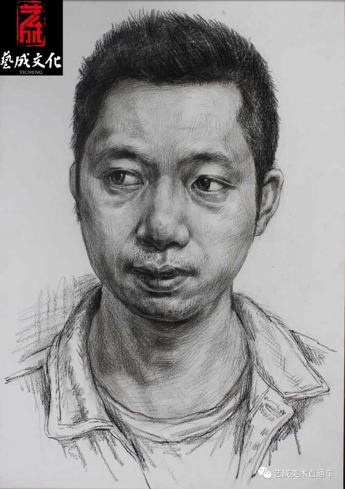 廣州美術高考班帶大家看看2021屆廣東藝成二模素描高分卷,72