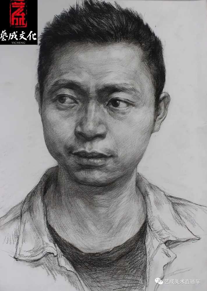 廣州美術高考班帶大家看看2021屆廣東藝成二模素描高分卷,62