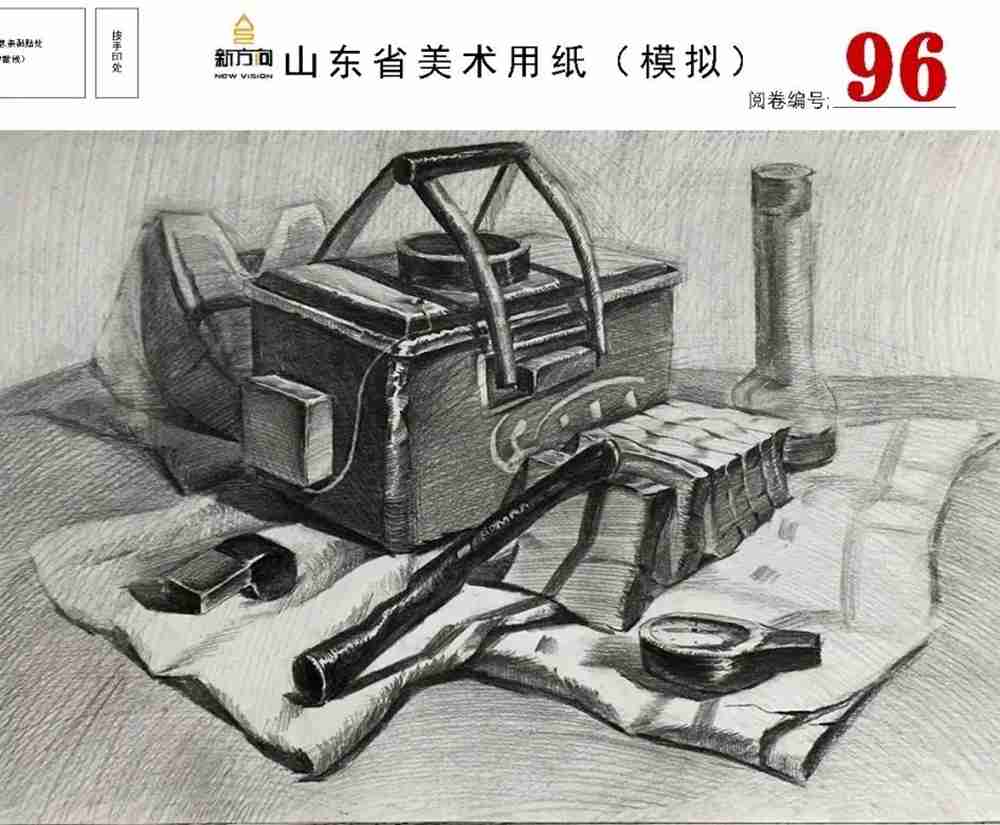 21屆山東美術二模高分卷,廣州美術高考畫室覺得是神仙打架,46