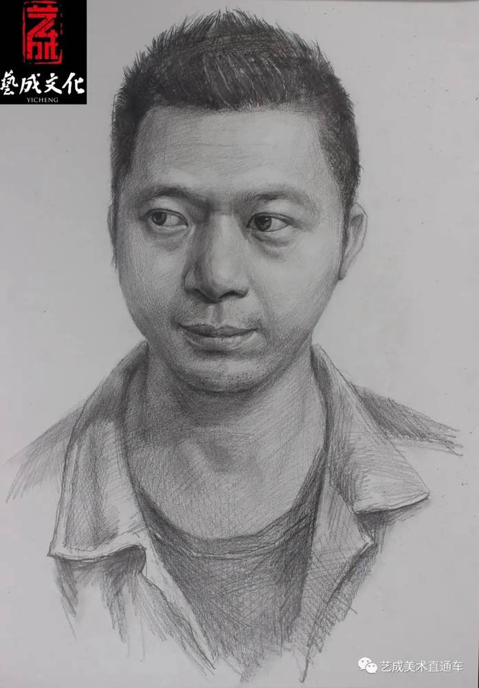 廣州美術高考班帶大家看看2021屆廣東藝成二模素描高分卷,58