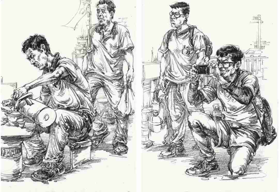 看完廣州美術(shù)高考班整理的這篇,就不會(huì)再說你不會(huì)畫速寫衣褶了,02