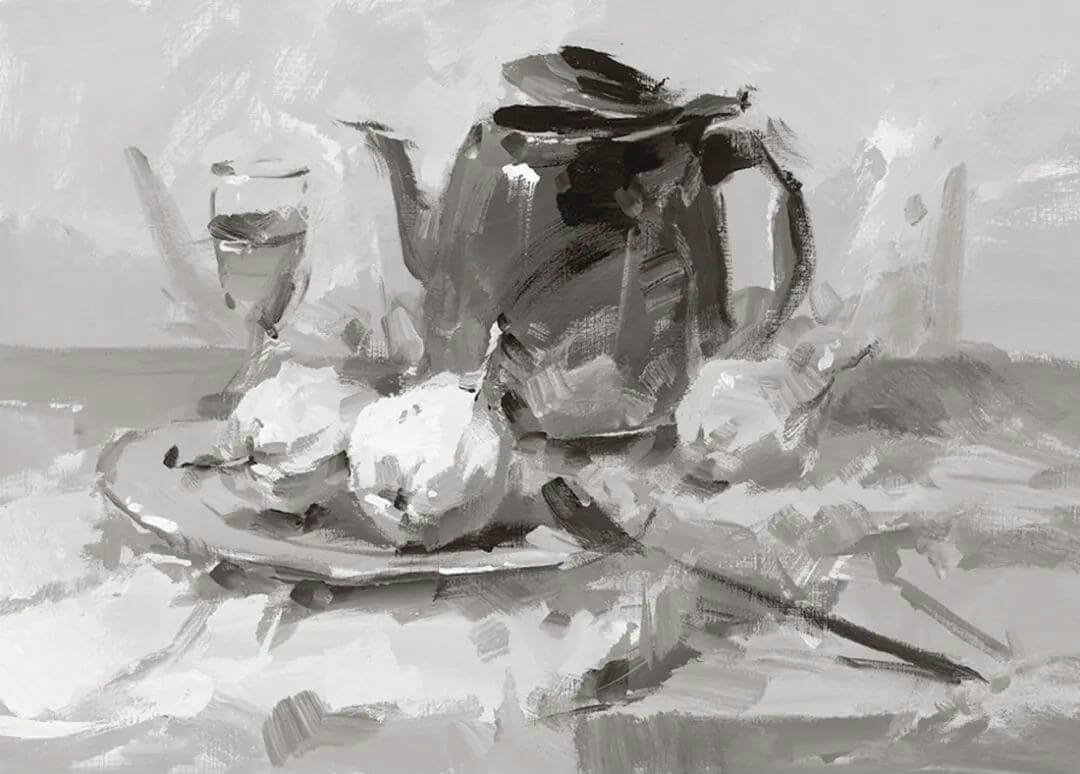 畫【色彩靜物】時也要考慮黑白灰?還不懂你可得著急了!2