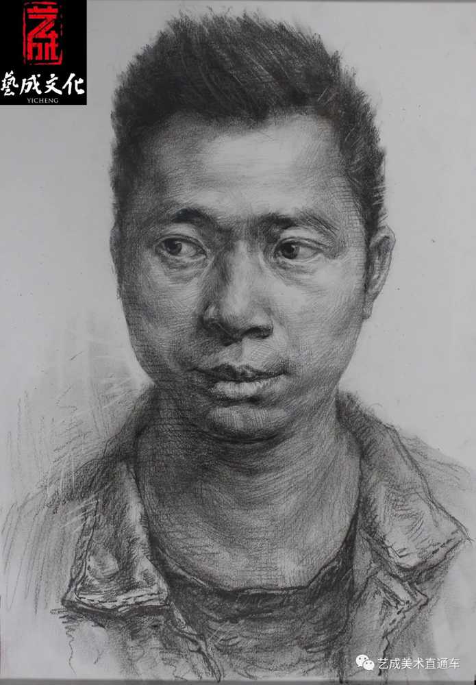 廣州美術高考班帶大家看看2021屆廣東藝成二模素描高分卷,13