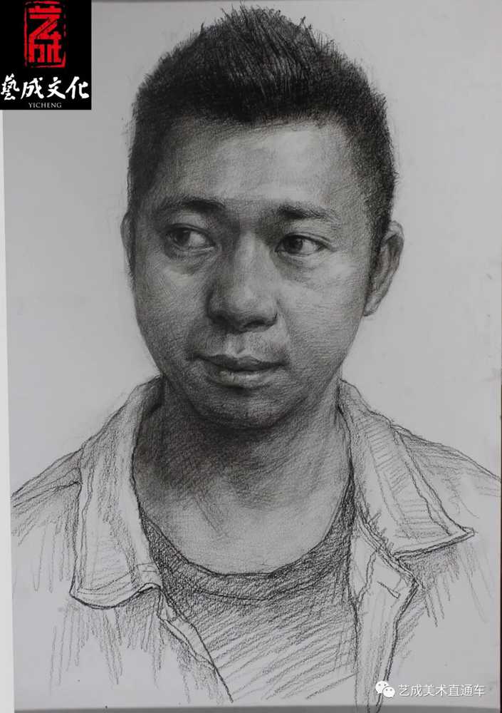 廣州美術高考班帶大家看看2021屆廣東藝成二模素描高分卷,06