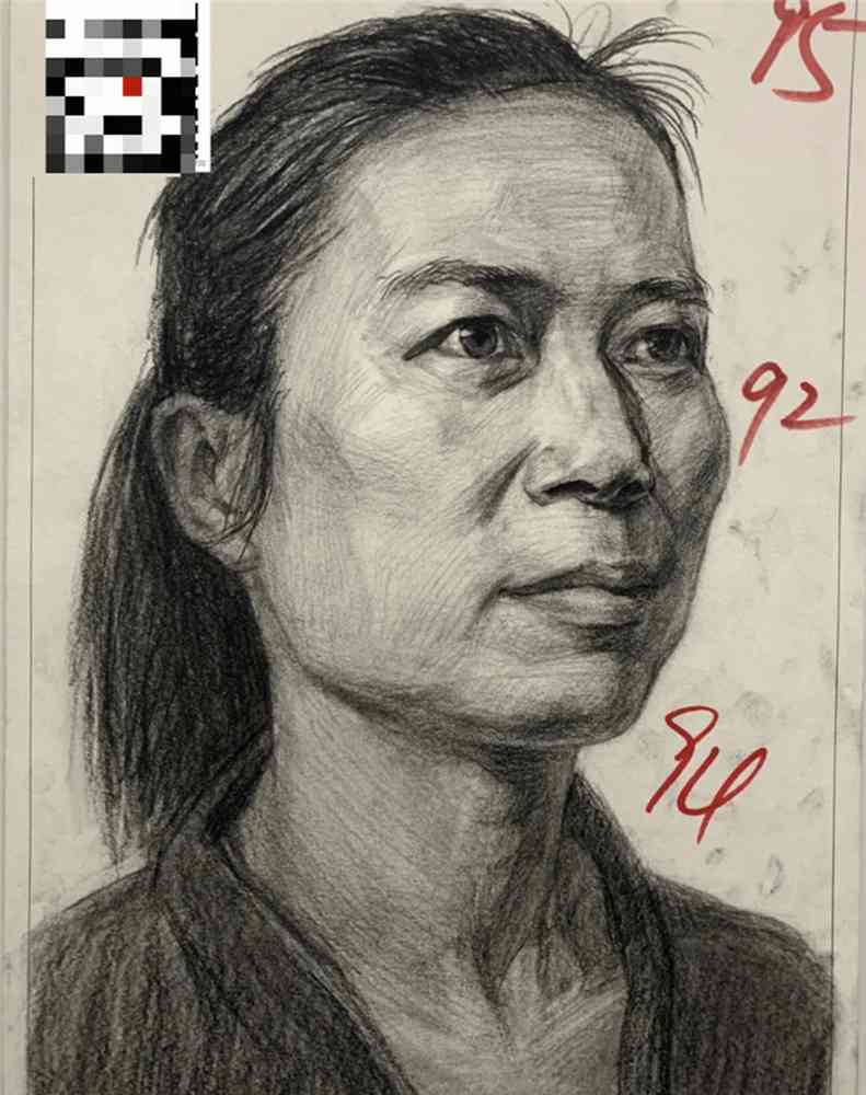 21屆廣西藝成二模高分卷發布，廣州美術高考班覺得與一模進步好大,11