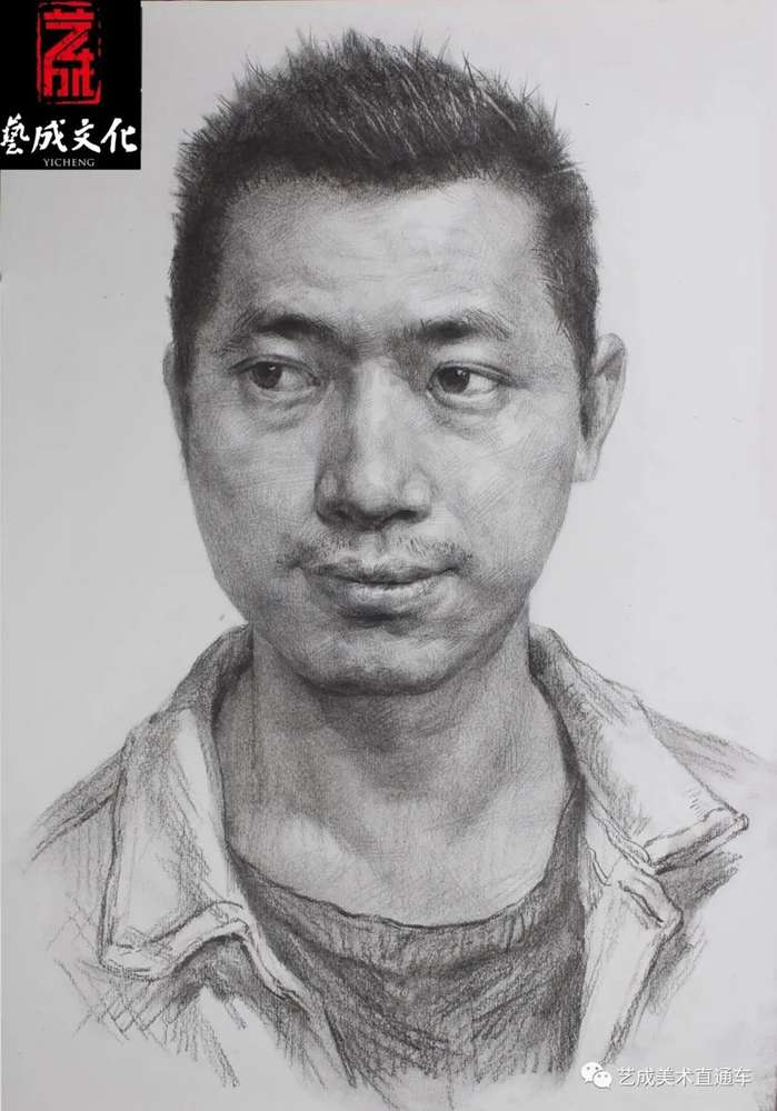 廣州美術高考班帶大家看看2021屆廣東藝成二模素描高分卷,10