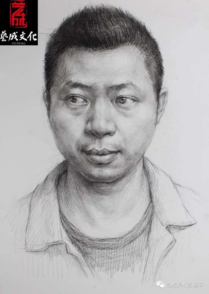 廣州美術高考班帶大家看看2021屆廣東藝成二模素描高分卷,66