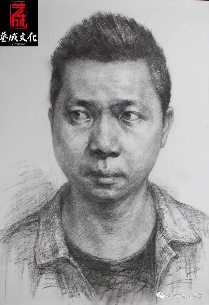 廣州美術高考班帶大家看看2021屆廣東藝成二模素描高分卷,52