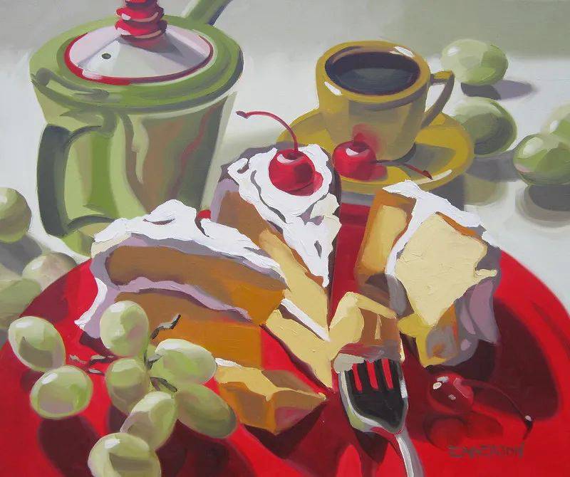 這樣通透的色彩靜物,短期的目標就它了!廣州圍墻畫室靜候佳音!附圖5