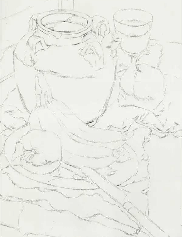 美術初學者在素描靜物寫生中,該如何去練習?步驟是關鍵!圖一