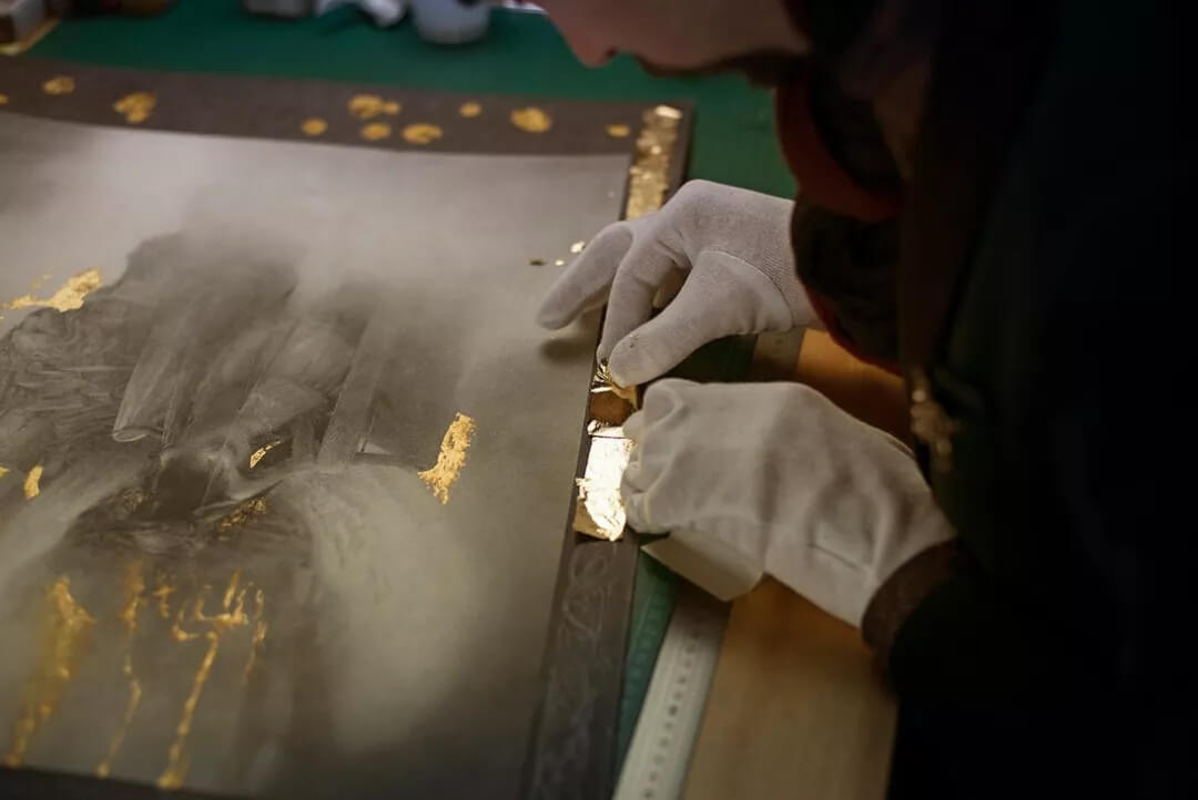 用黃金當(dāng)畫料的土豪畫家，你見過嗎？廣州畫室小圍帶你見識見識！圖十五