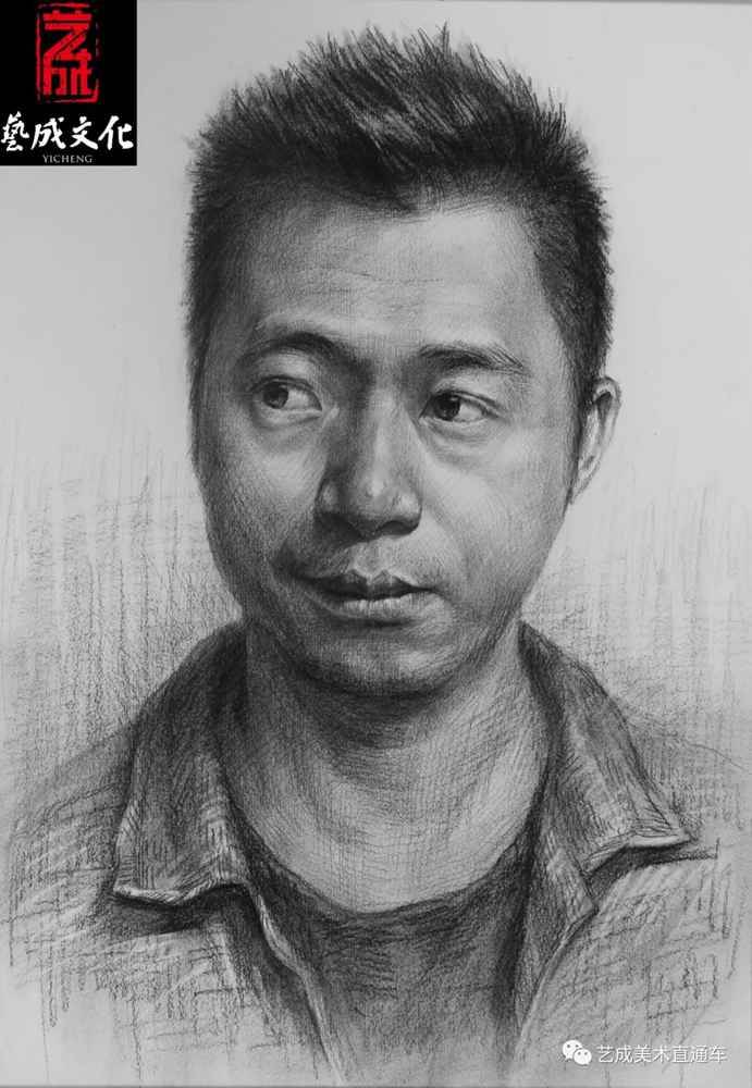 廣州美術高考班帶大家看看2021屆廣東藝成二模素描高分卷,40