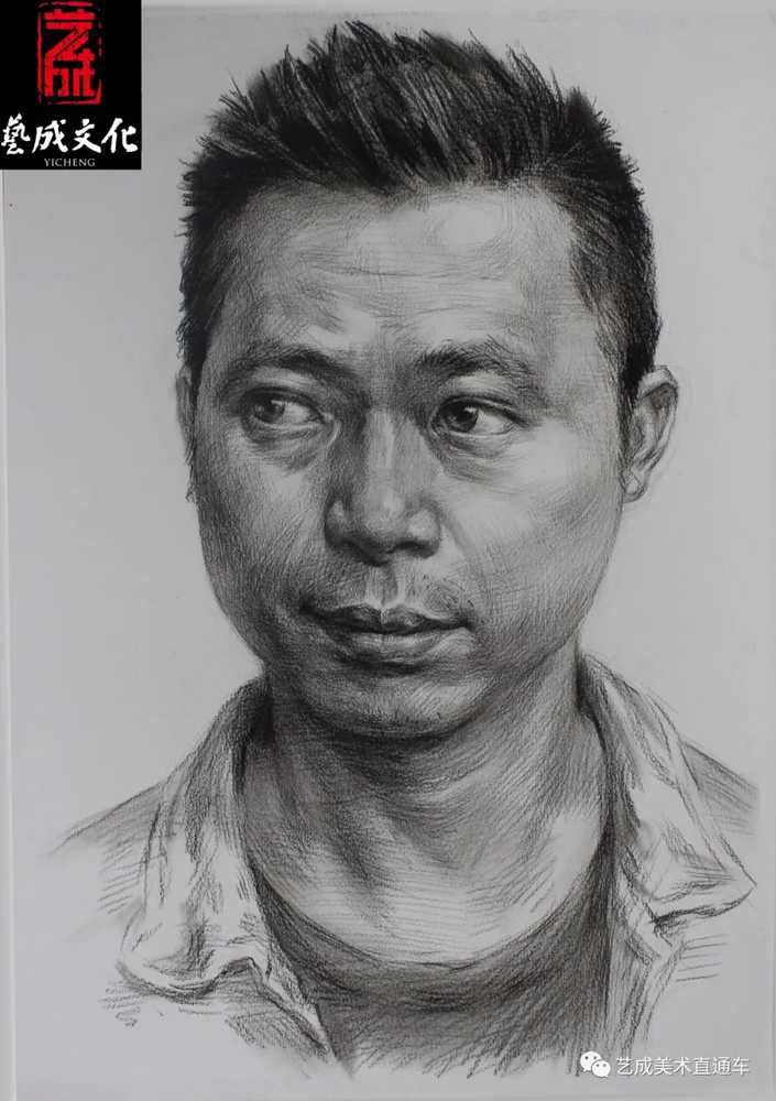 廣州美術高考班帶大家看看2021屆廣東藝成二模素描高分卷,32